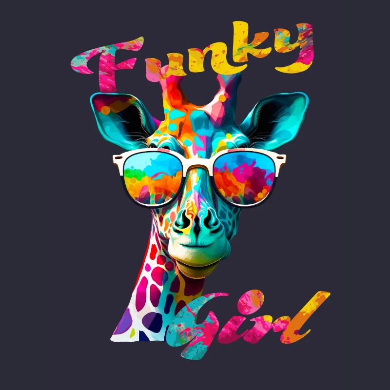 Funky Mädchen Giraffe