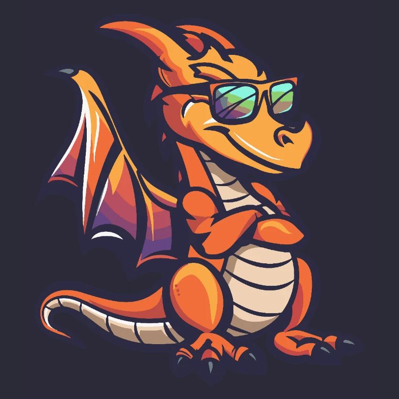 Drache Cool Comic