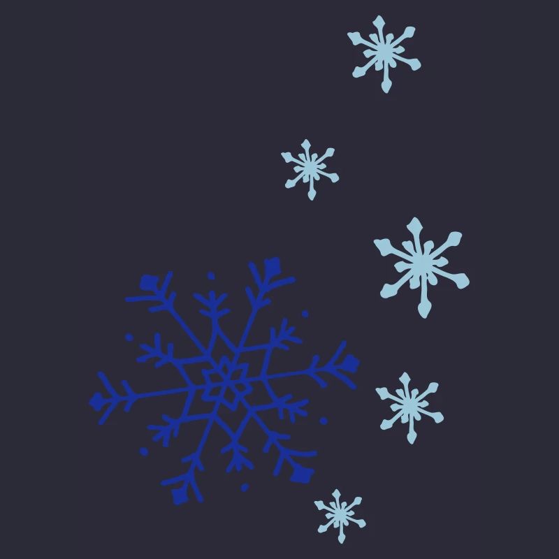 Snowflakes falling