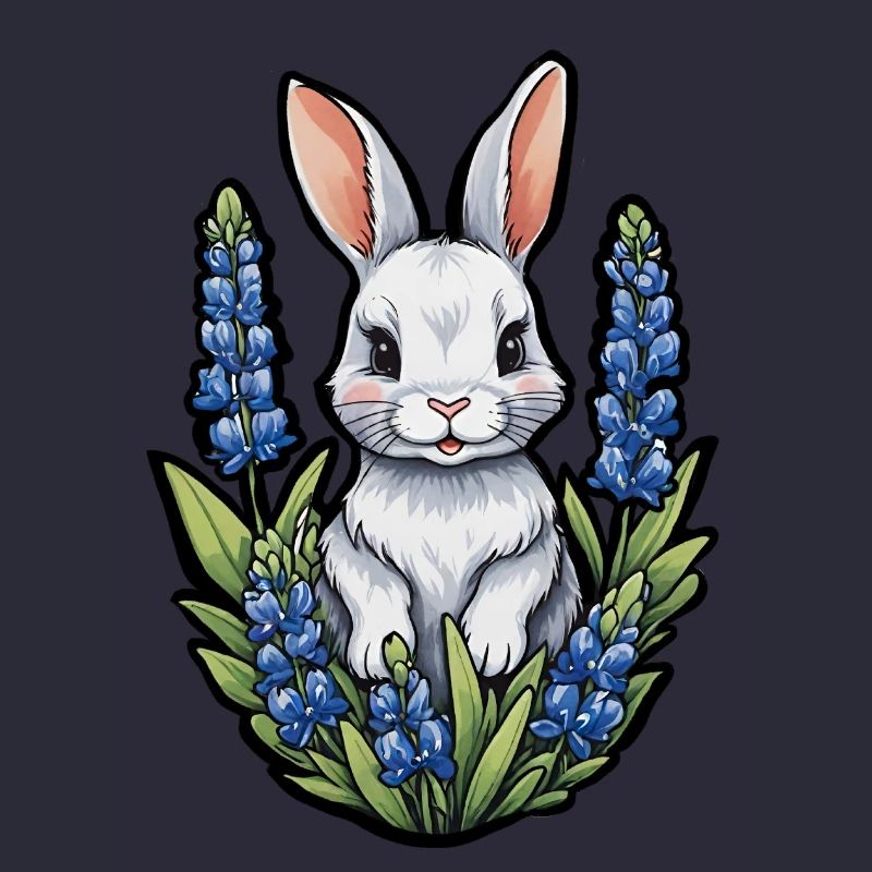 Bunny Rabbit Bluebonnets