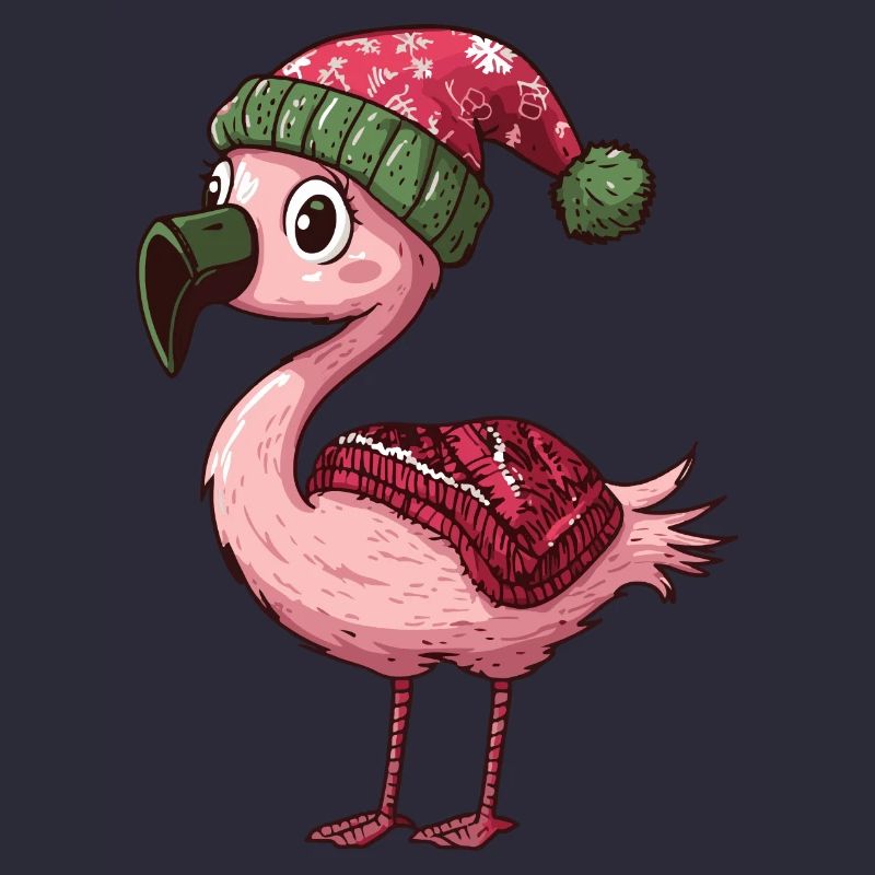 Flamingo Weihnachten Comic
