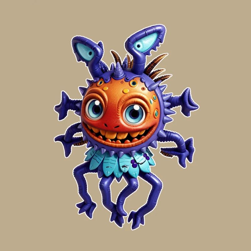 Mouche extraterrestre violette