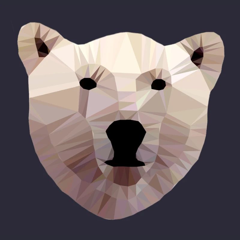 Eisbär Kopf Polygon