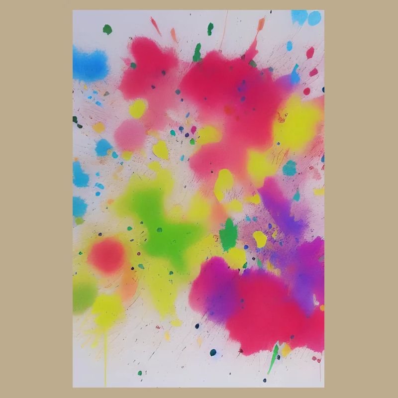 Bunte Farbspritzer