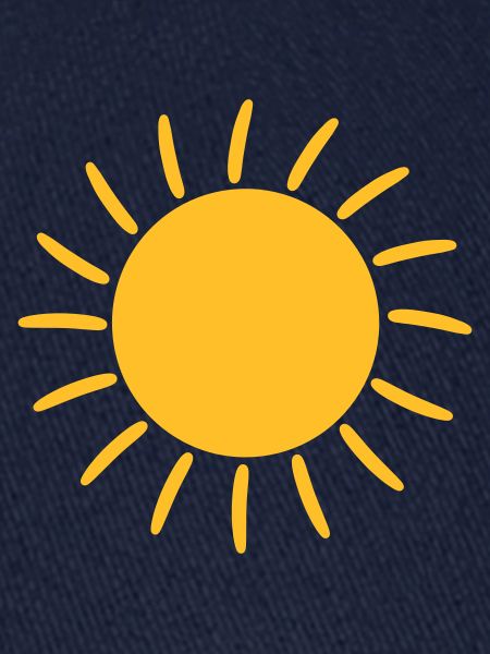 Leuchtende Sonne