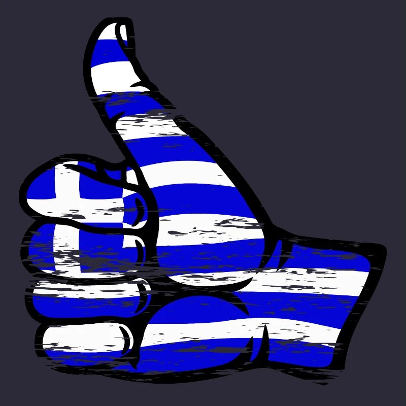 Drapeau de la Grèce OK Symbole utilisé