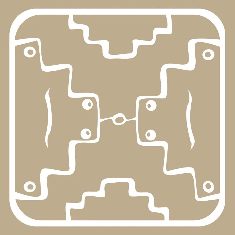 18 Kin Maya WHT Mirror