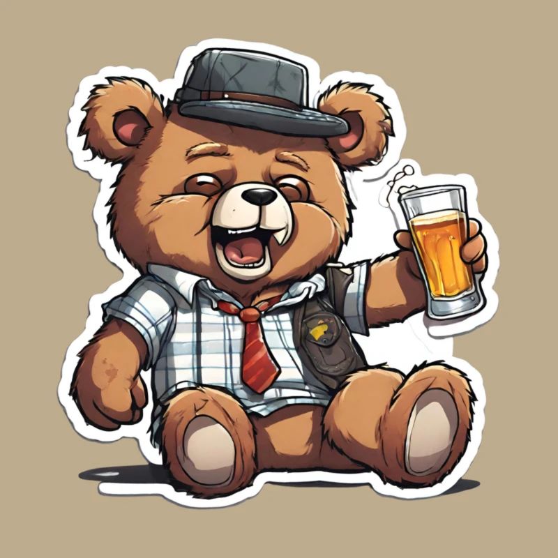 Feiernder Teddy mit Stil