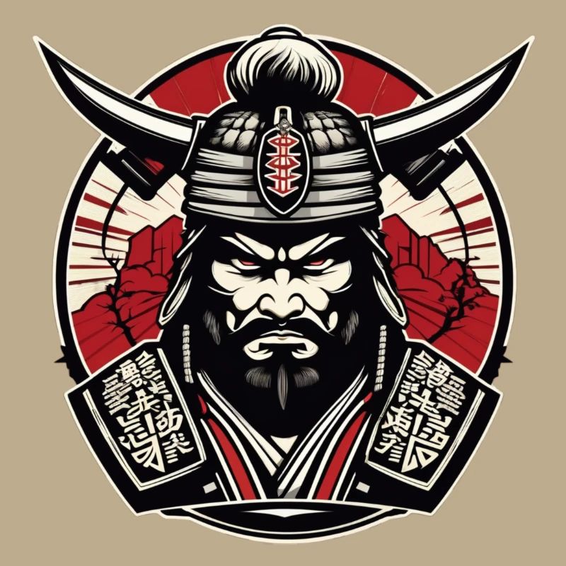 Samurai Gym Logo , Samurai Motif , Samurai Design