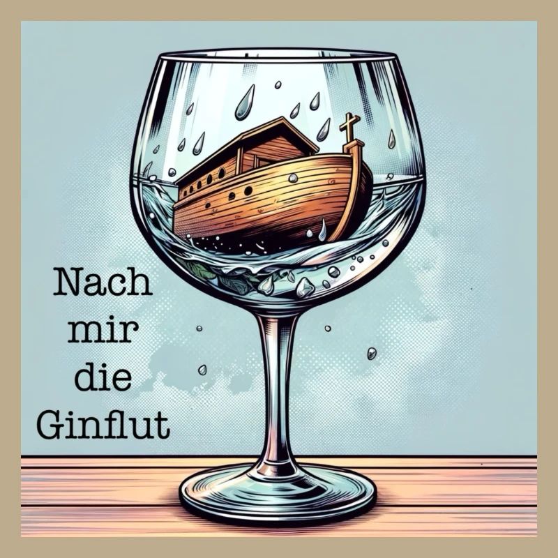 Nach mir die Ginflut - Trinkspruch Gin