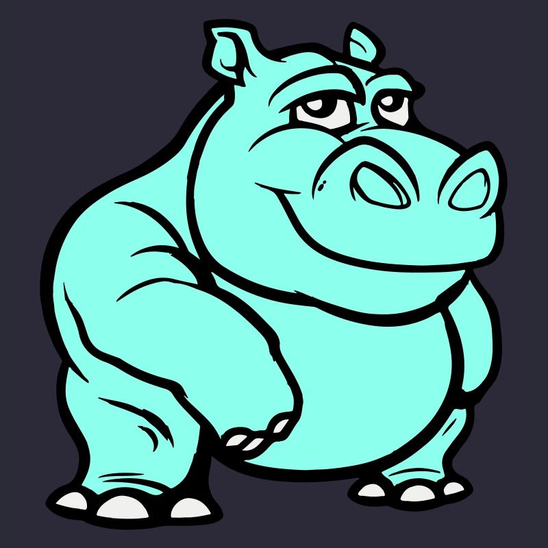 Bande dessinée hippopotame
