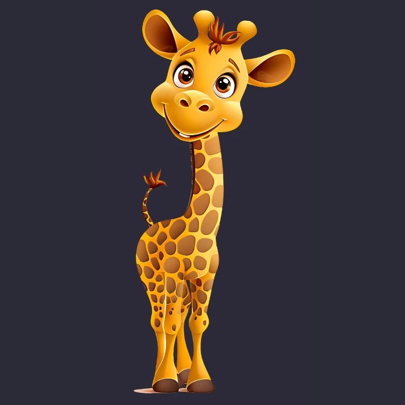 Lustige Giraffe, sanfter Riese der Savanne