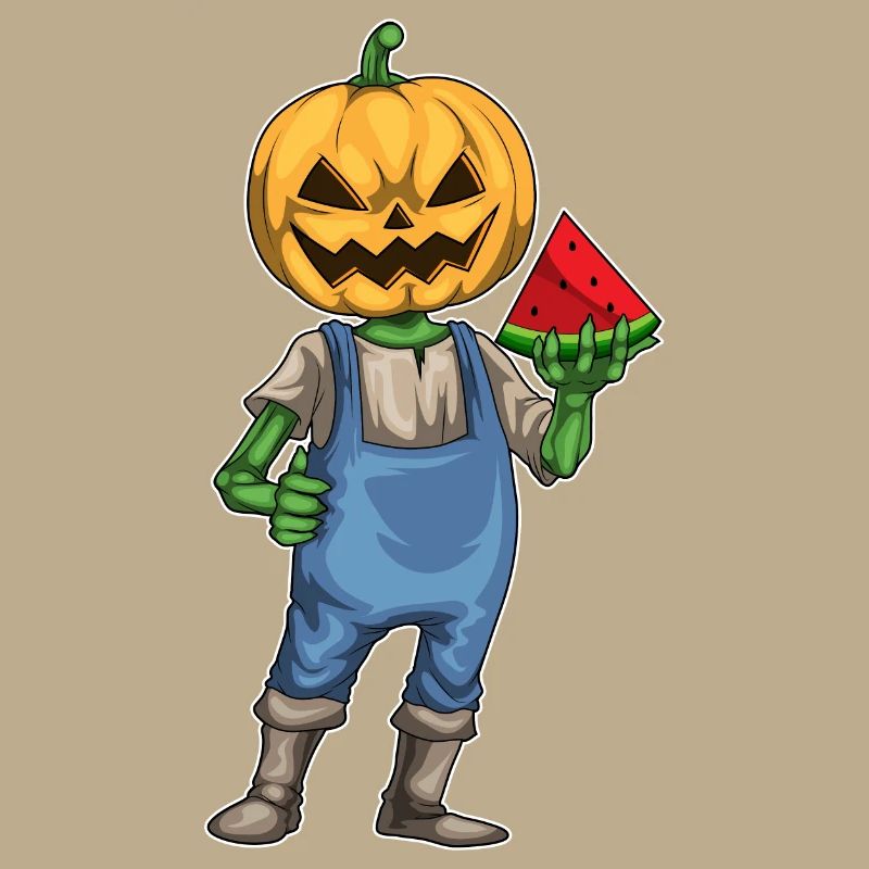 Jack O Lantern Halloween Pastèque