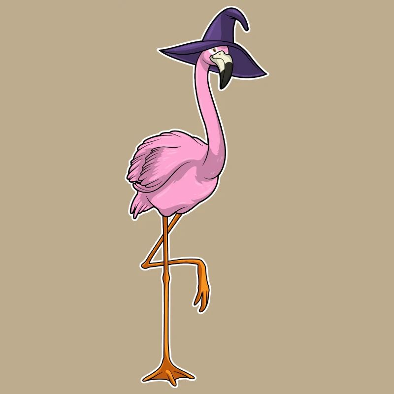 Flamingo Witch Hat