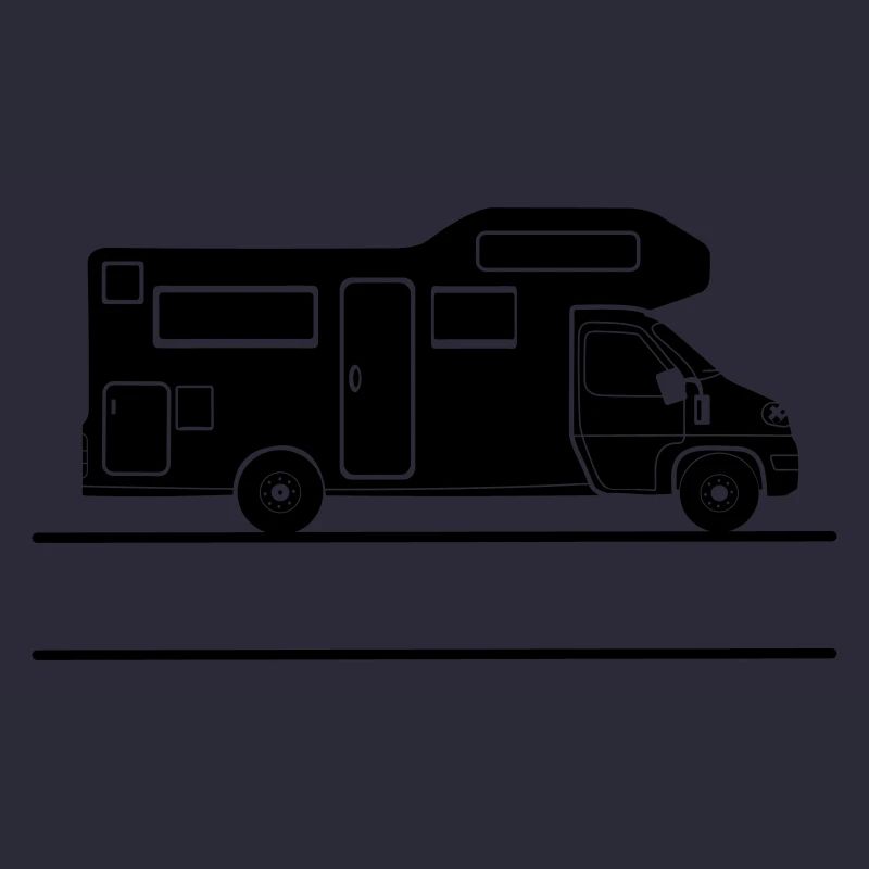 Camper silhouette with namespace