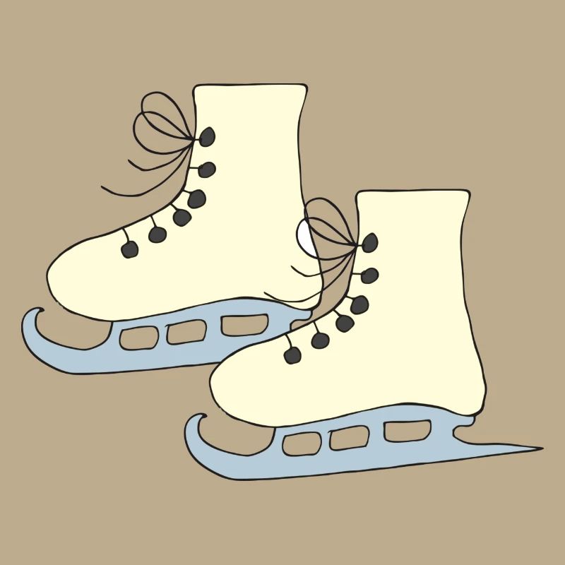schlittschuhe gelb