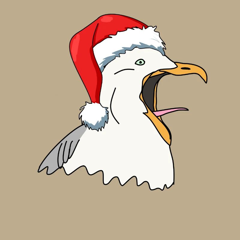 Möwe Weihnachten