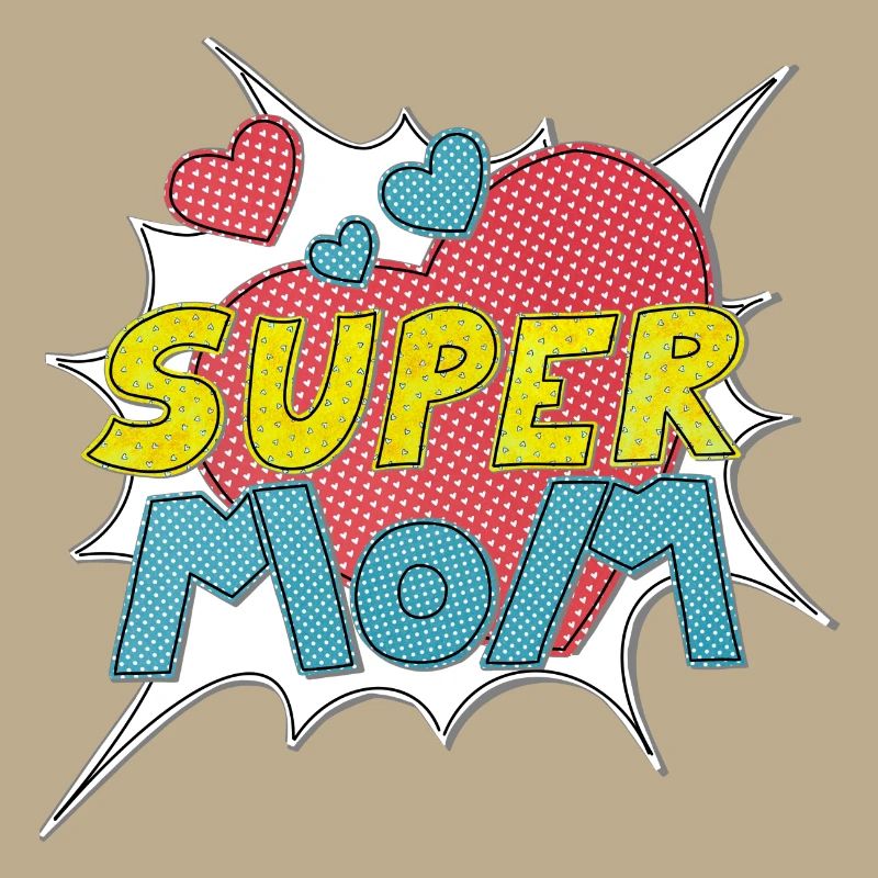 Muttertag supermom Super Mom beste Mutter Comic