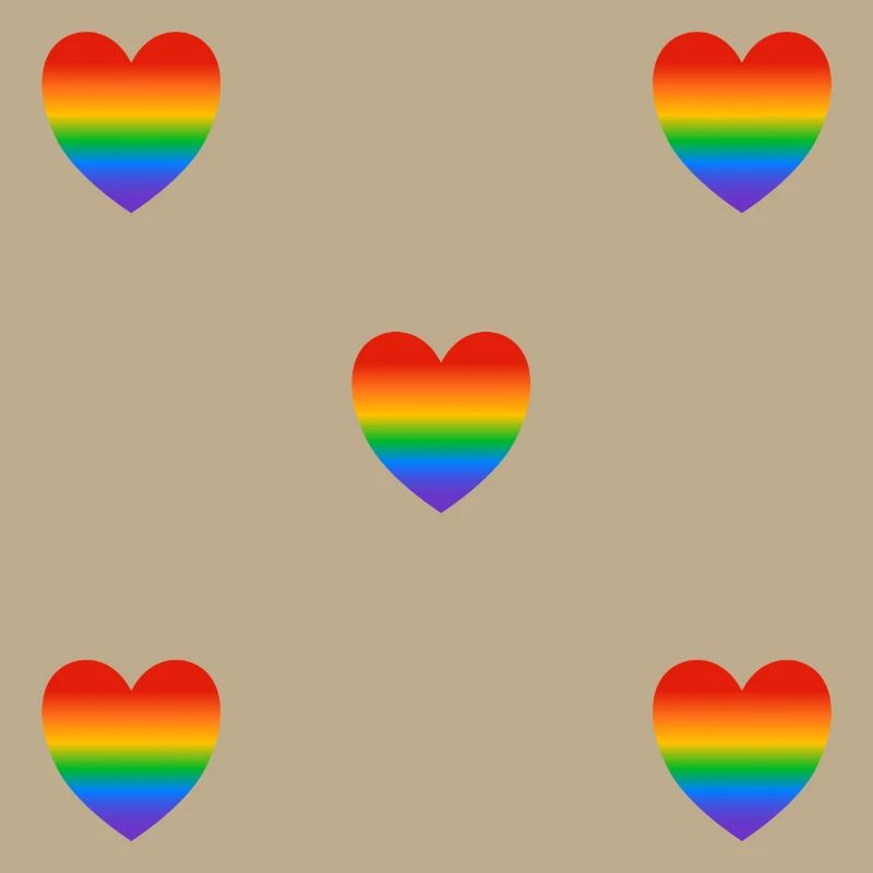 Regenbogen-Herzen