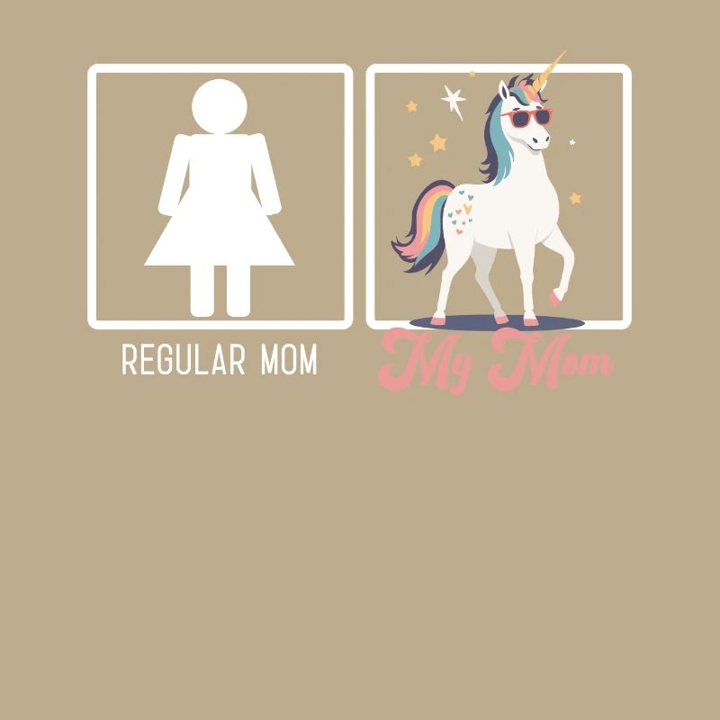 Lustiger Mutter Vergleich Einhorn Mama Design