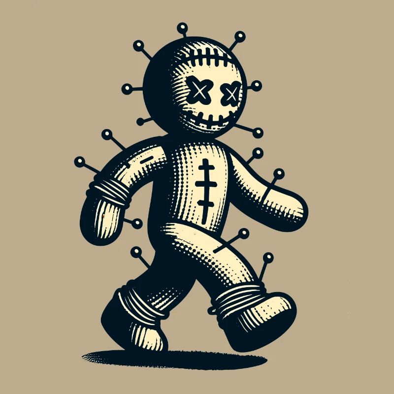 Voodoo Puppe Unheimliche Verkleidung Gothic Style