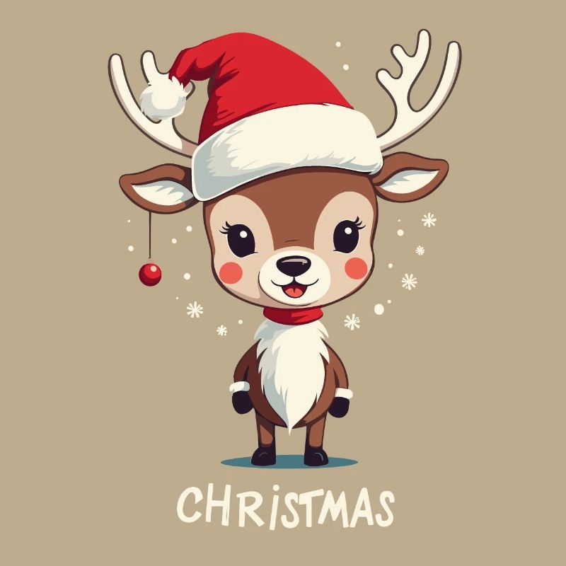 Conception de Noël de renne mignon