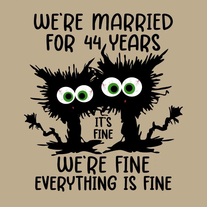44 Jahre Ehe 44. Hochzeitstag Geschenk Idee
