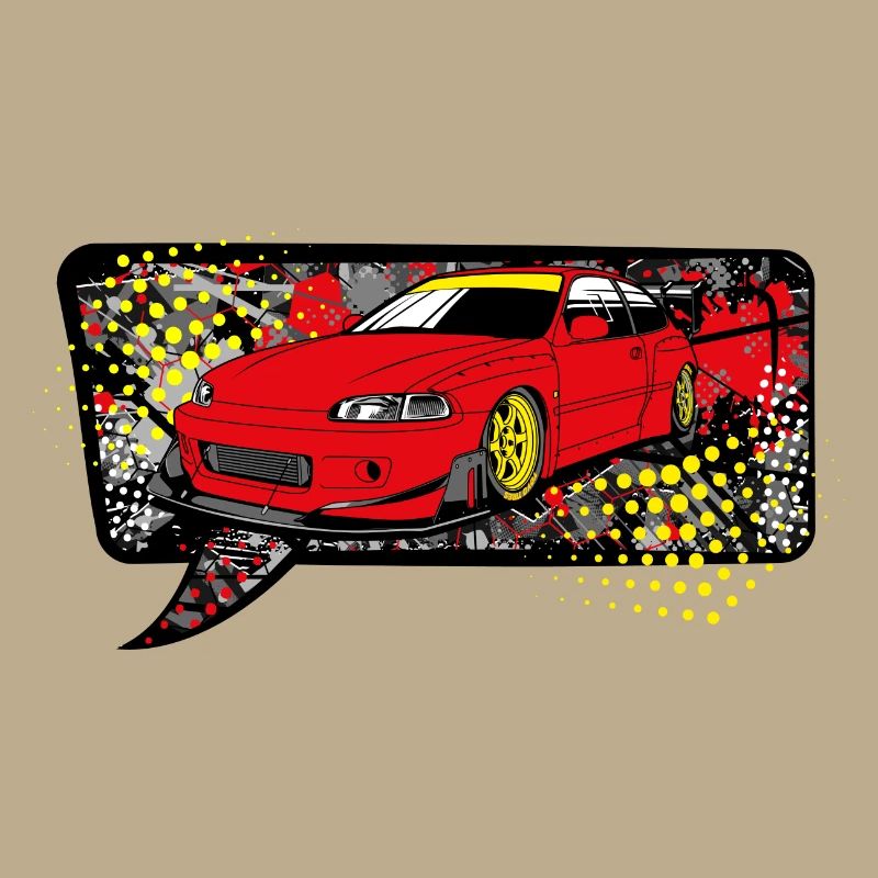 Red car bubble