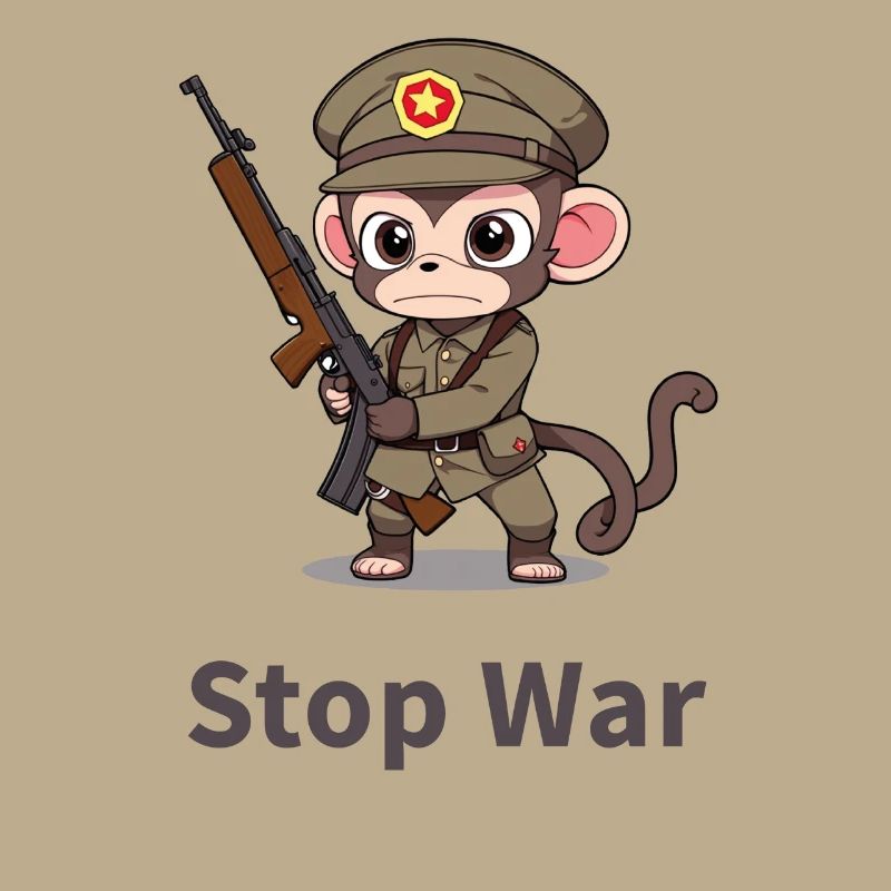 STOP WAR MONKEY