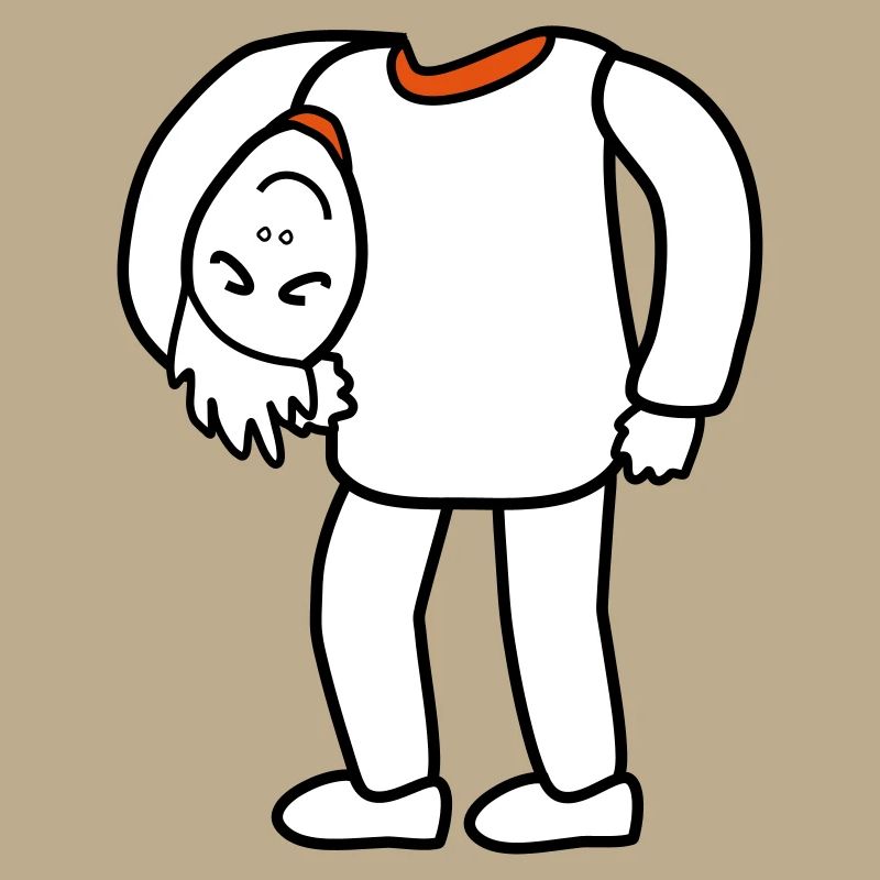 Head under the arm