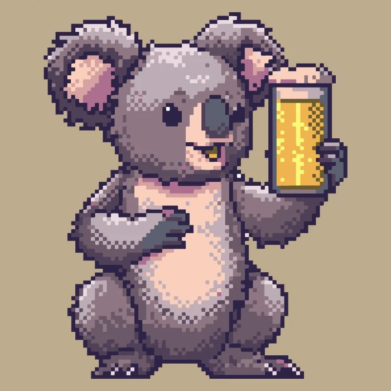 Koala Pixel Bier