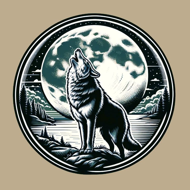 Wolf Mond Werwolf Heulen