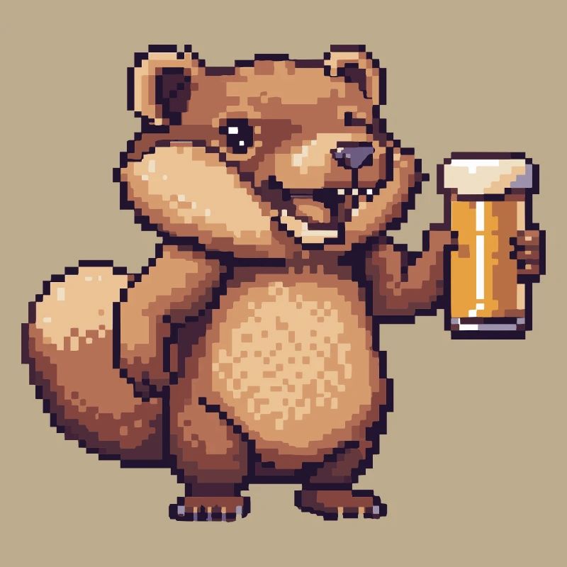 Biber Pixel Bier
