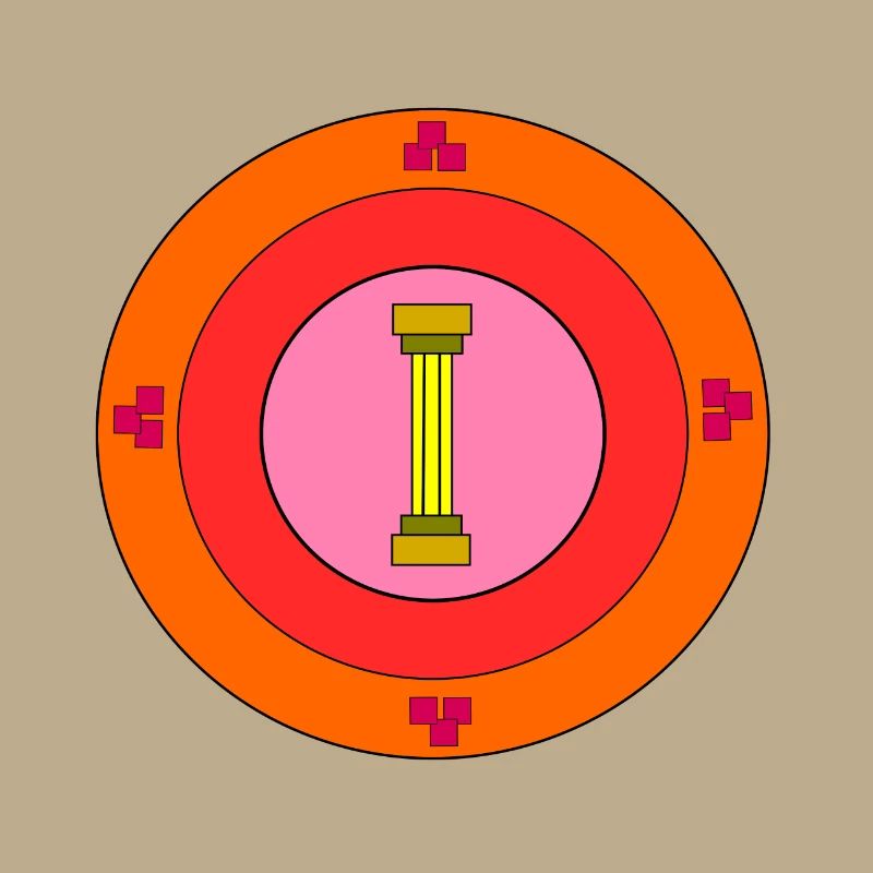 Emblem mit Säule