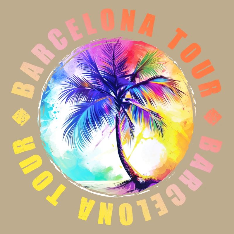 Visite de Barcelone colorée