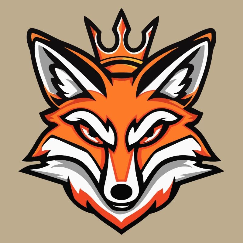 Fuchs Kopf Krone