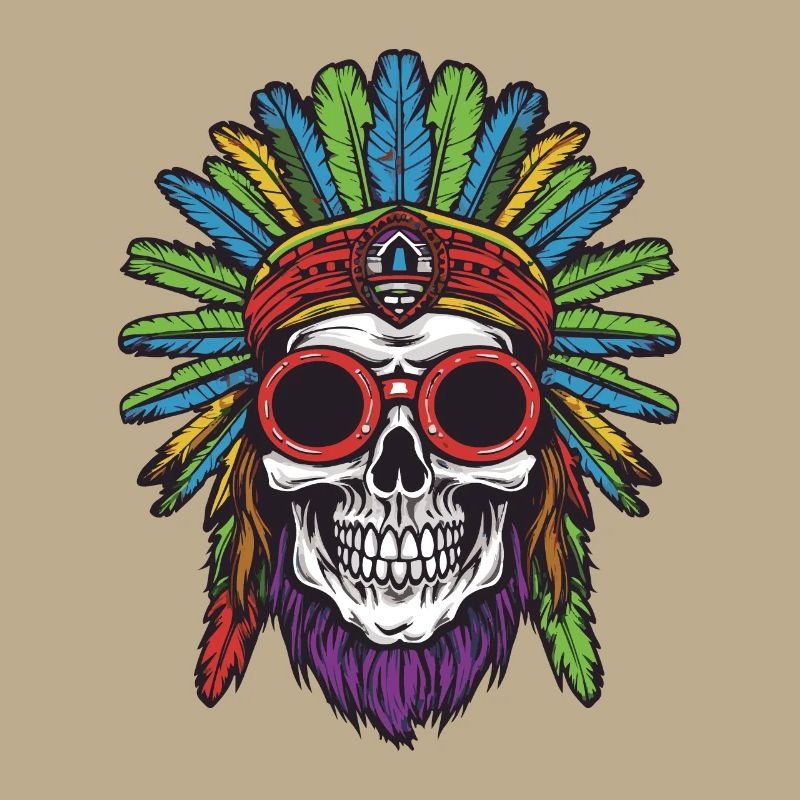 Apache Totenkopf Indianer