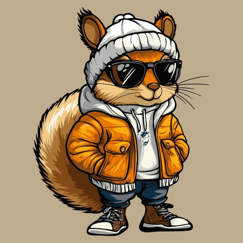 Eichhörnchen Cool Comic
