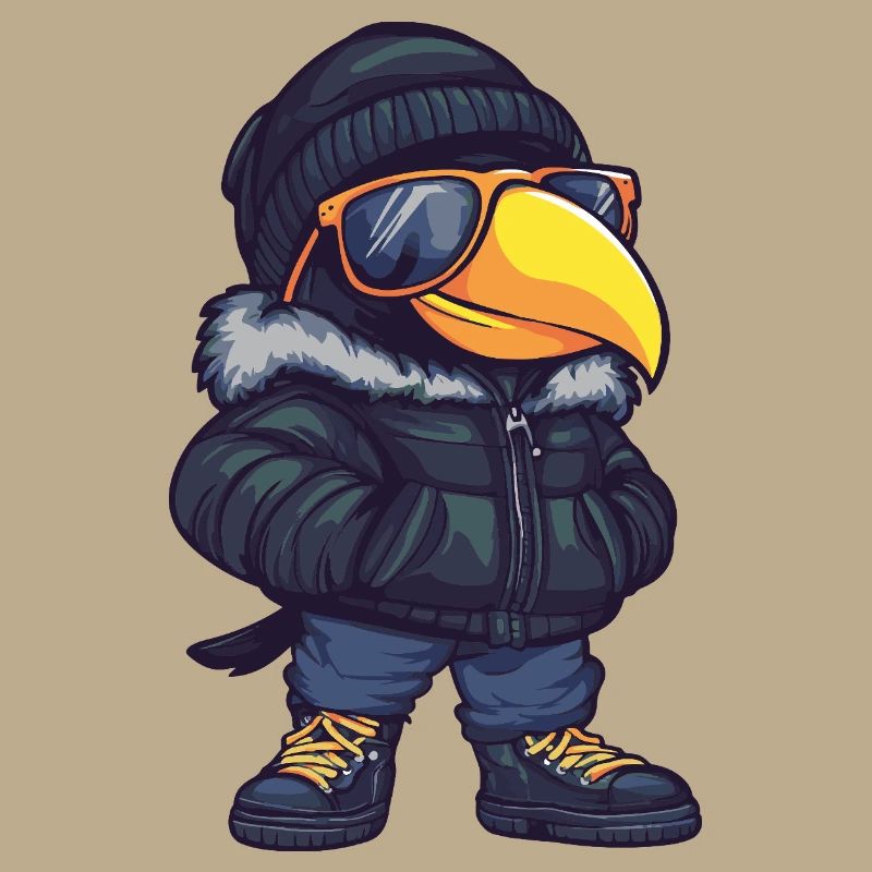 Tukan Vogel Cool Comic