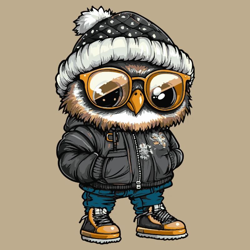 Eule Cool Comic