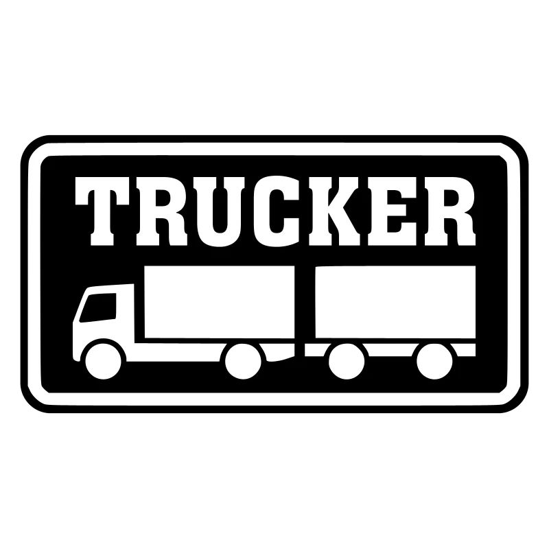 Schild Trucker Hängerzug invertiert