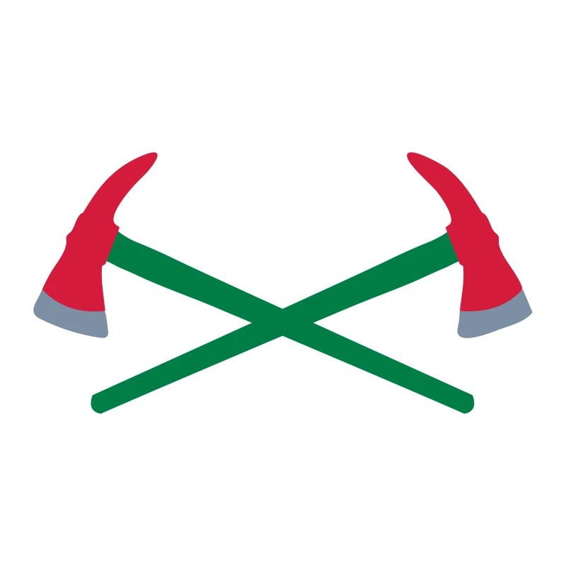 Hache de pompier croisée