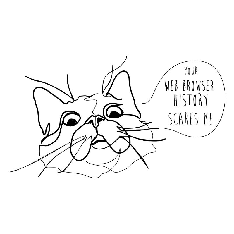 Cat Meme - Historique du navigateur Web effrayant