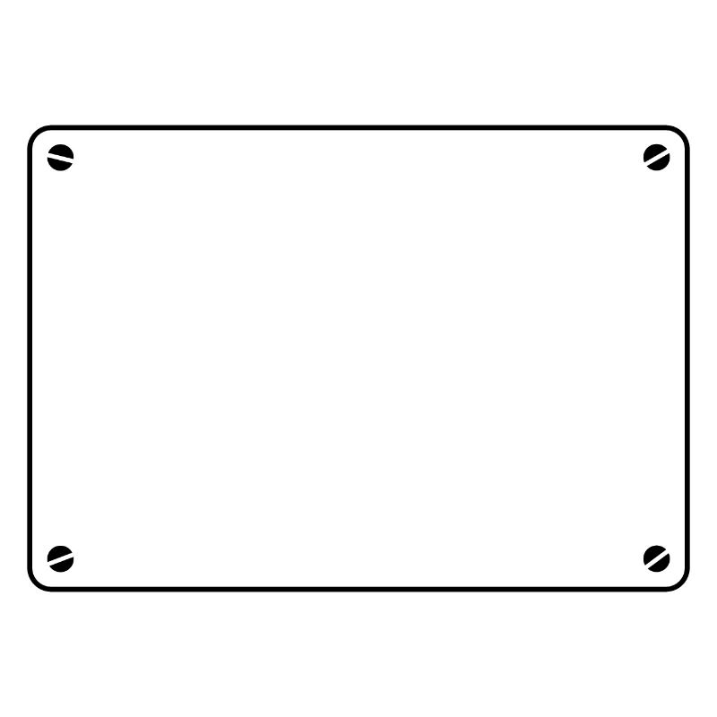 Plate White Shield