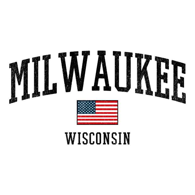 Conception du drapeau Milwaukee, Wisconsin, États-Unis