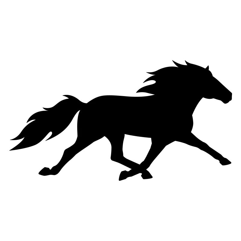 Cheval islandais dans le pass de course