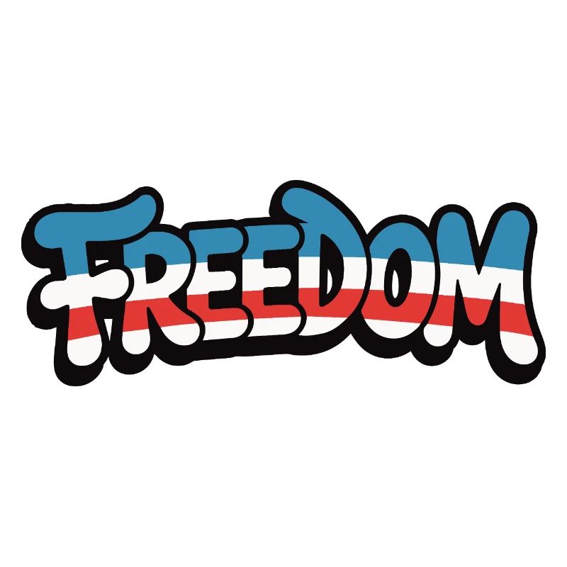 Freedom Typography Statement Design
