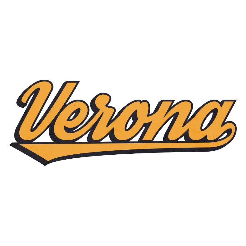 Logo rétro script de Vérone
