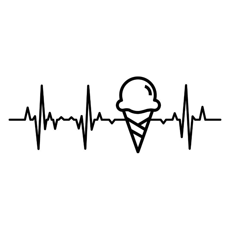Palpitations cardiaques de la crème glacée