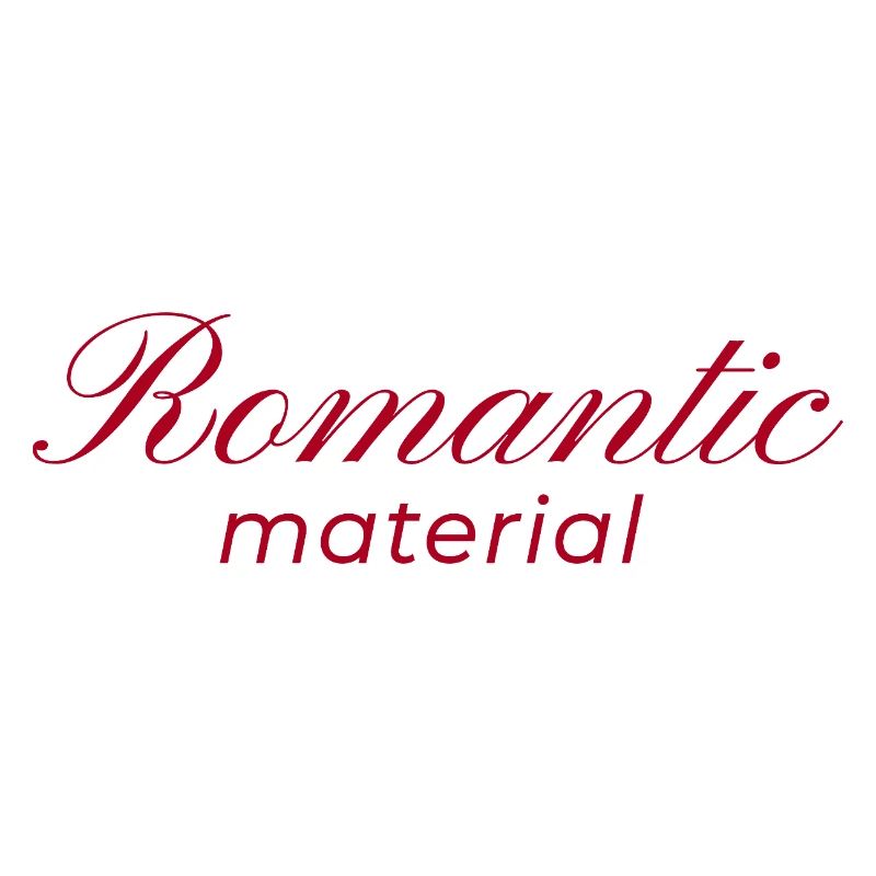 Typografie-Design Romantic Material